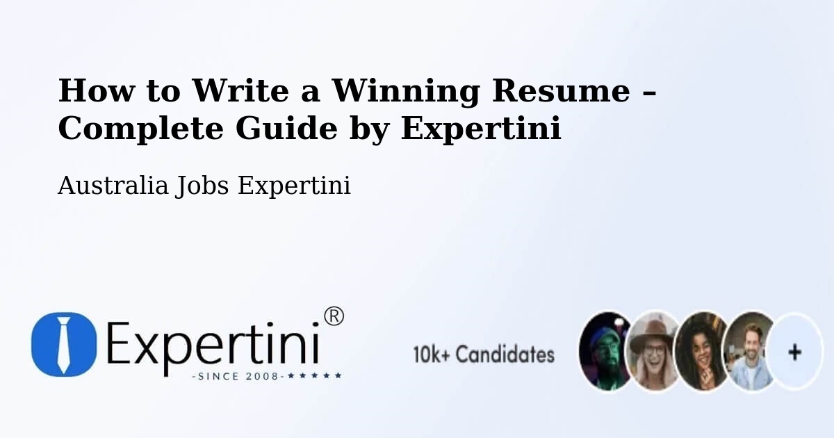 Resume Writing Guide for Job Seekers – Young - Young, Australia Jobs Expertini